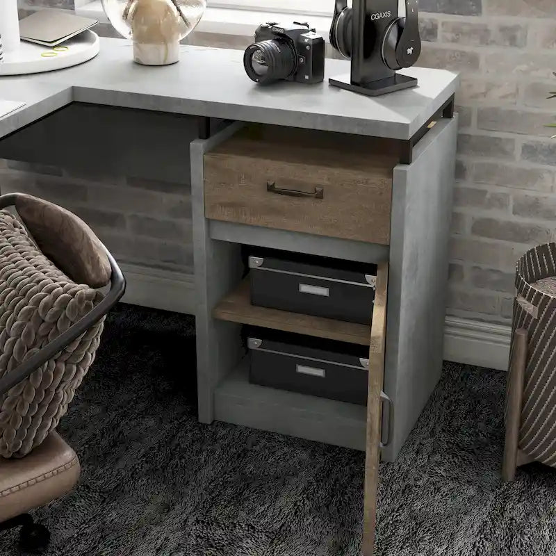 Bureau d'angle multifonctionnel de 63 pouces