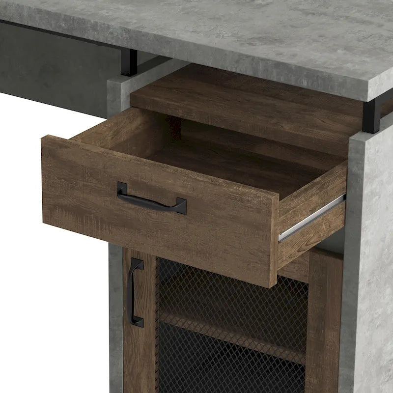 Bureau d'angle multifonctionnel de 63 pouces