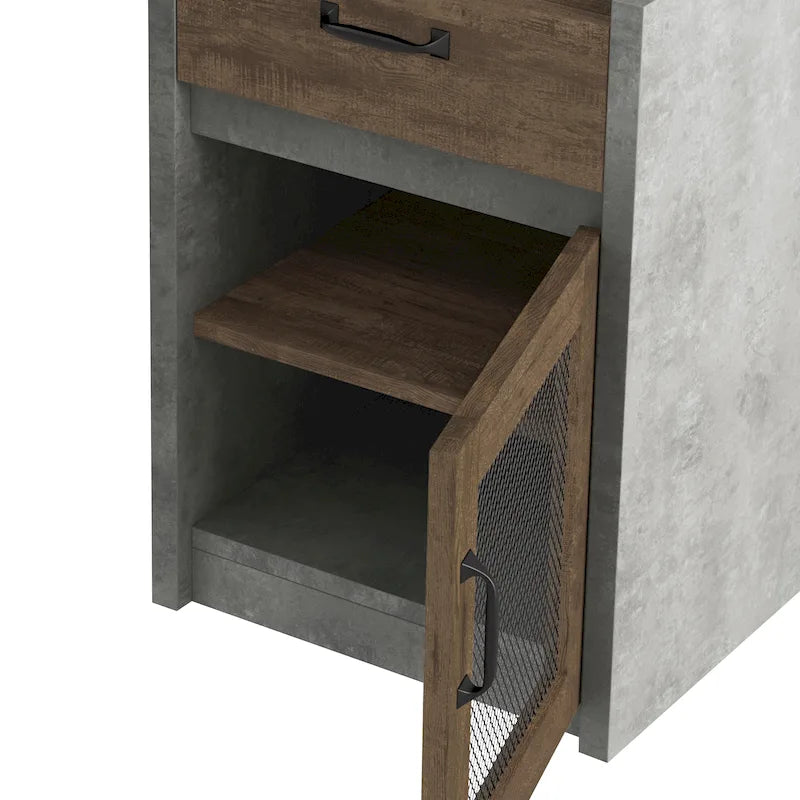 Bureau d'angle multifonctionnel de 63 pouces