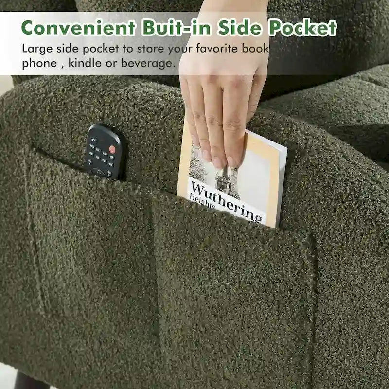 Chaise longue avec dossier réglable et pouf de rangement