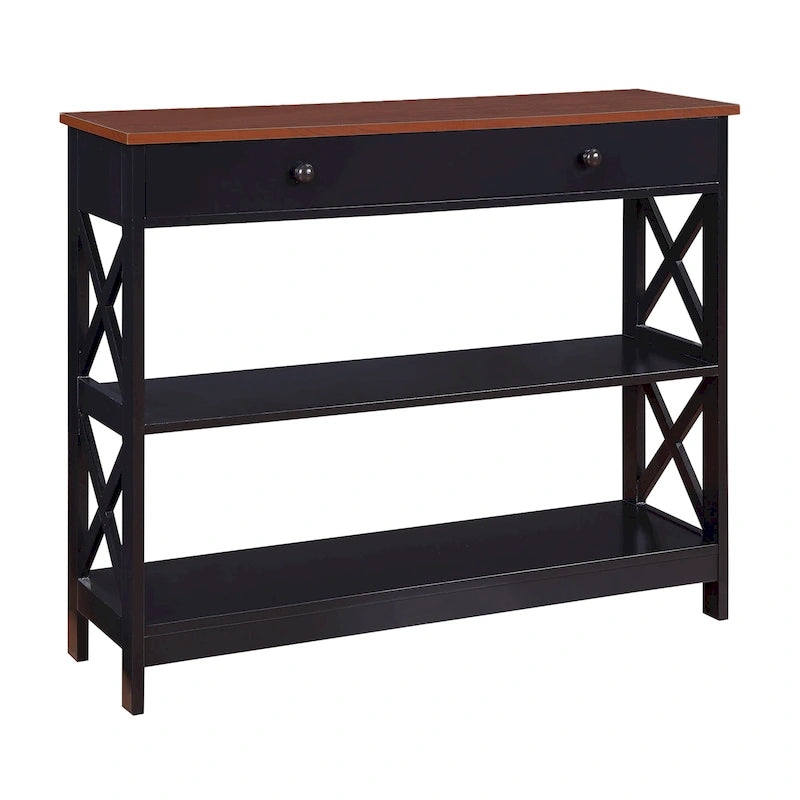 Console avec tiroir et étagère