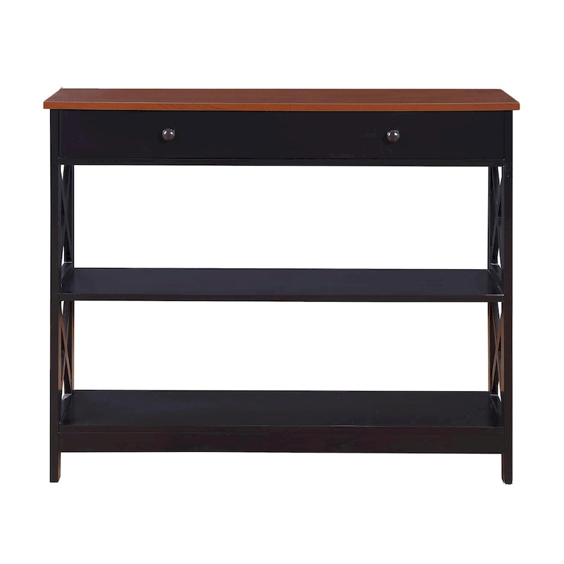 Console avec tiroir et étagère