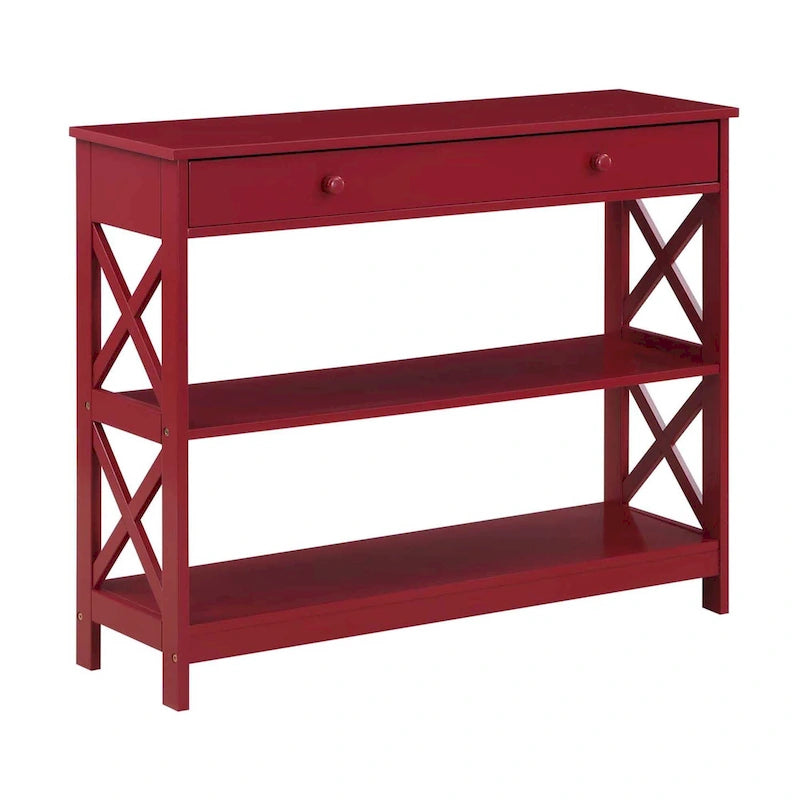 Console avec tiroir et étagère