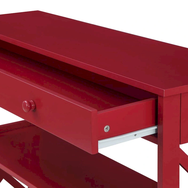 Console avec tiroir et étagère