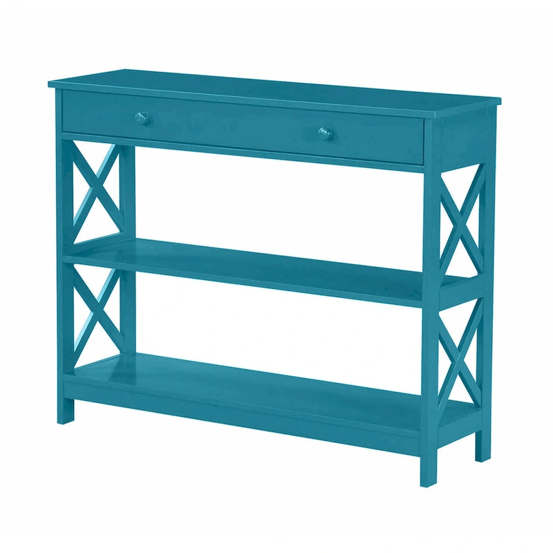 Console avec tiroir et étagère