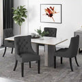 Chaise de salle à manger moderne en tissu capitonné
