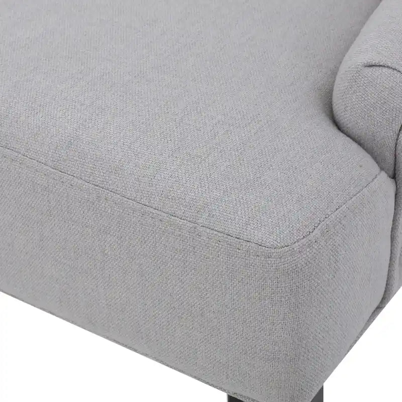 Chaise de salle à manger moderne en tissu capitonné