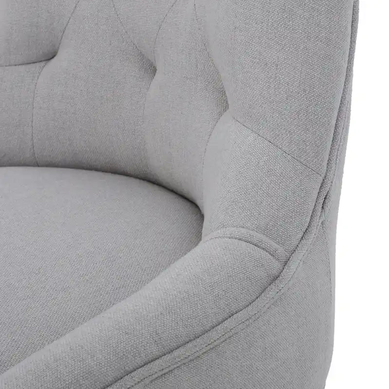 Chaise de salle à manger moderne en tissu capitonné