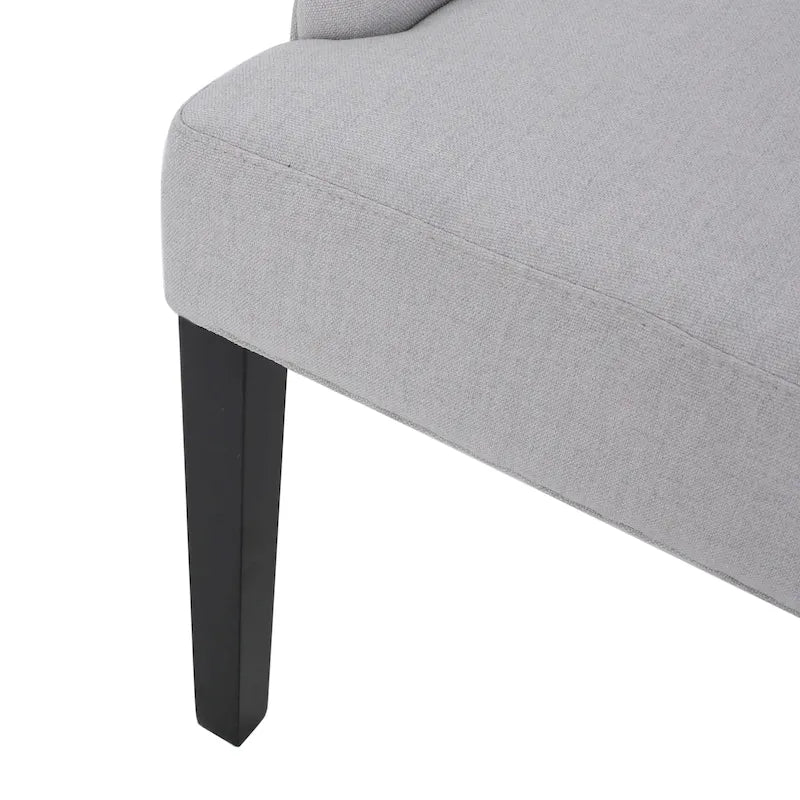 Chaise de salle à manger moderne en tissu capitonné