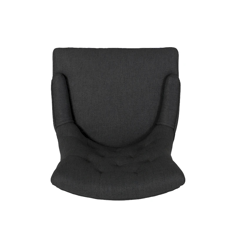 Chaise de salle à manger moderne en tissu capitonné