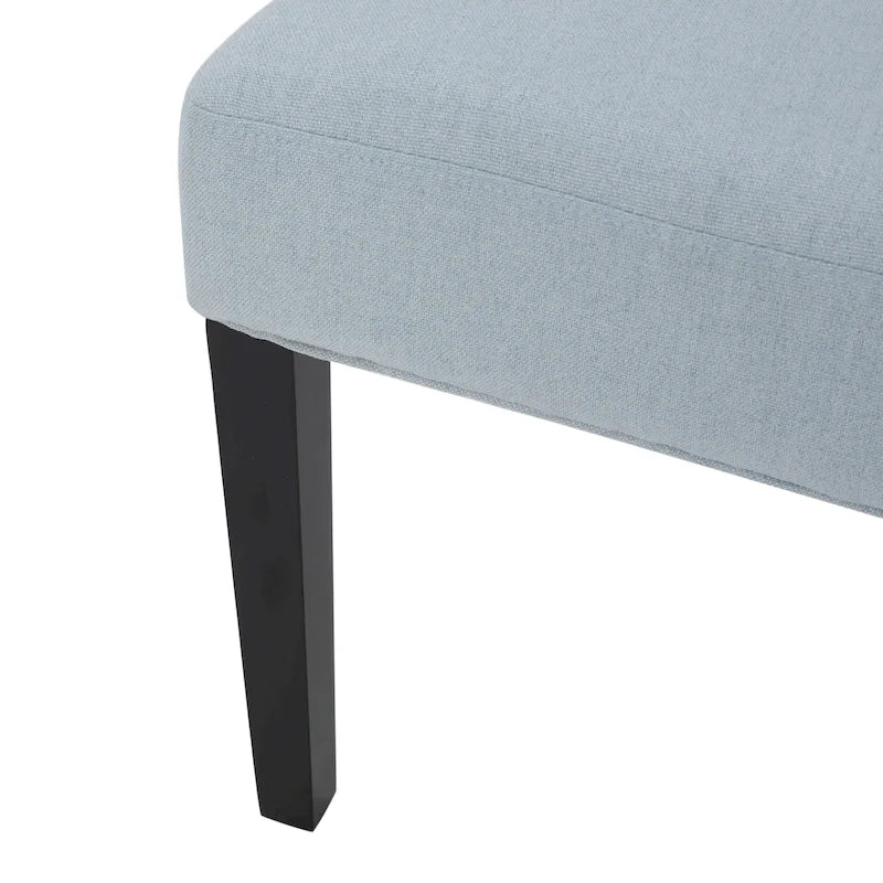 Chaise de salle à manger moderne en tissu capitonné