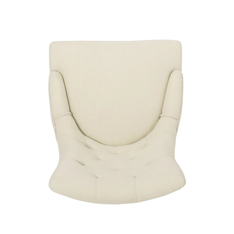 Chaise de salle à manger moderne en tissu capitonné