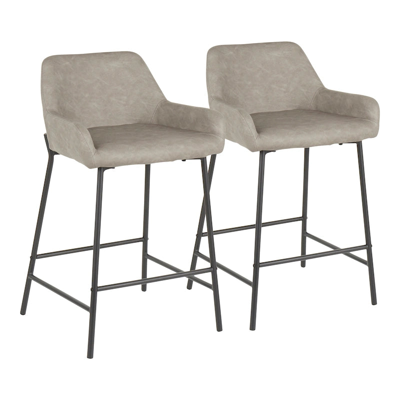 Tabourets de bar style industriel (lot de 2)