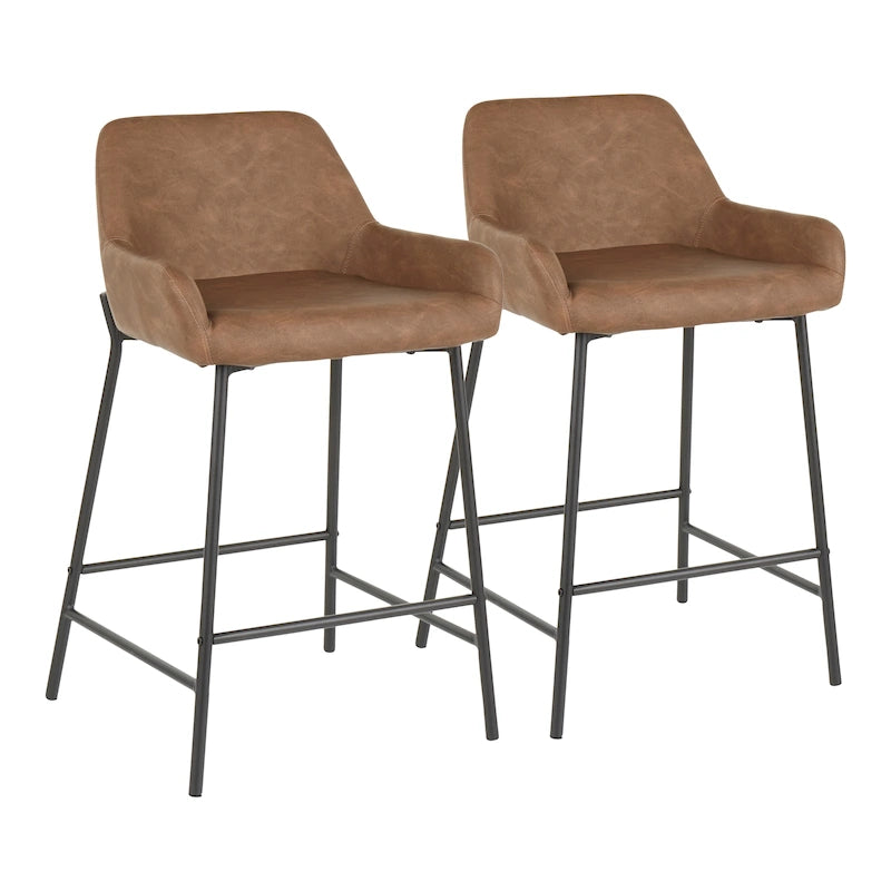 Tabourets de bar style industriel (lot de 2)
