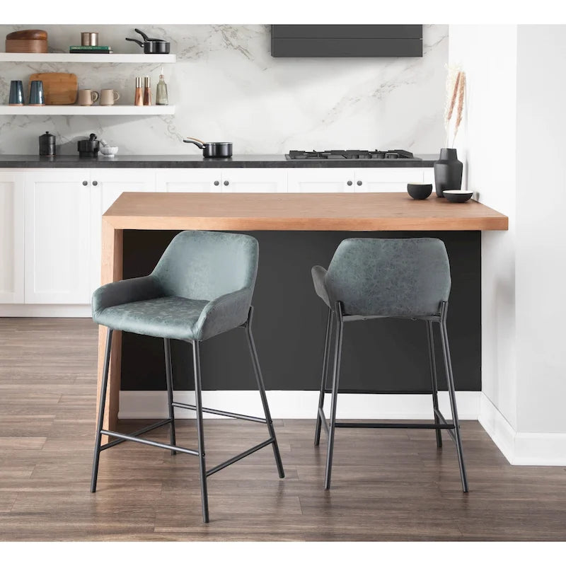 Tabourets de bar style industriel (lot de 2)