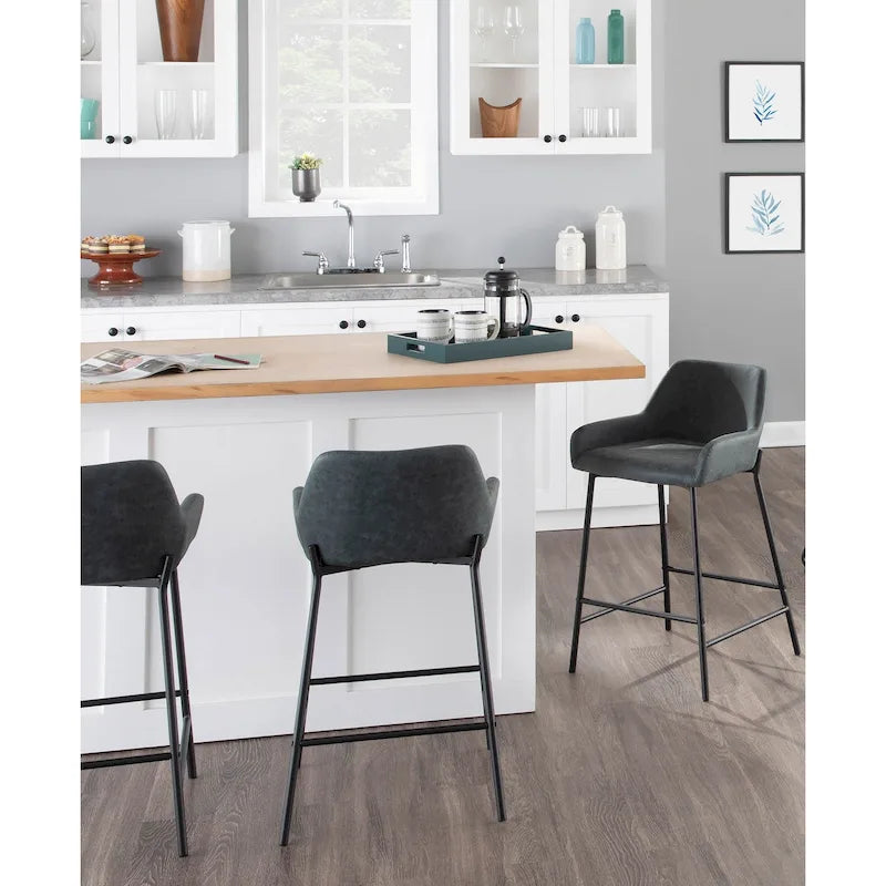 Tabourets de bar style industriel (lot de 2)