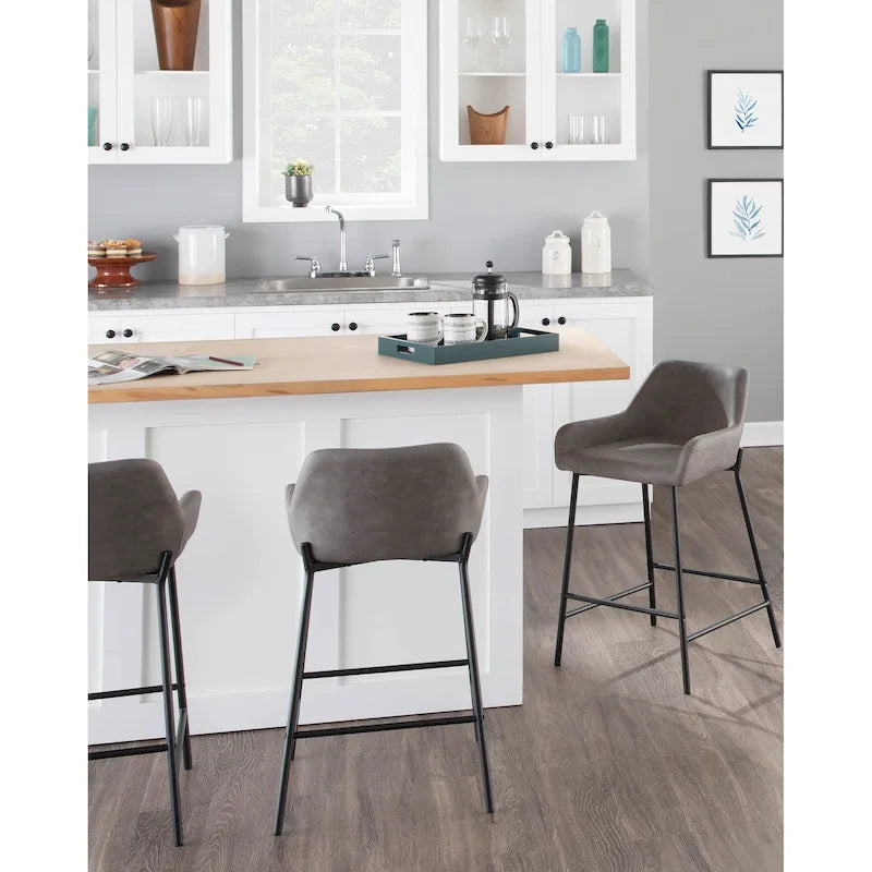 Tabourets de bar style industriel (lot de 2)