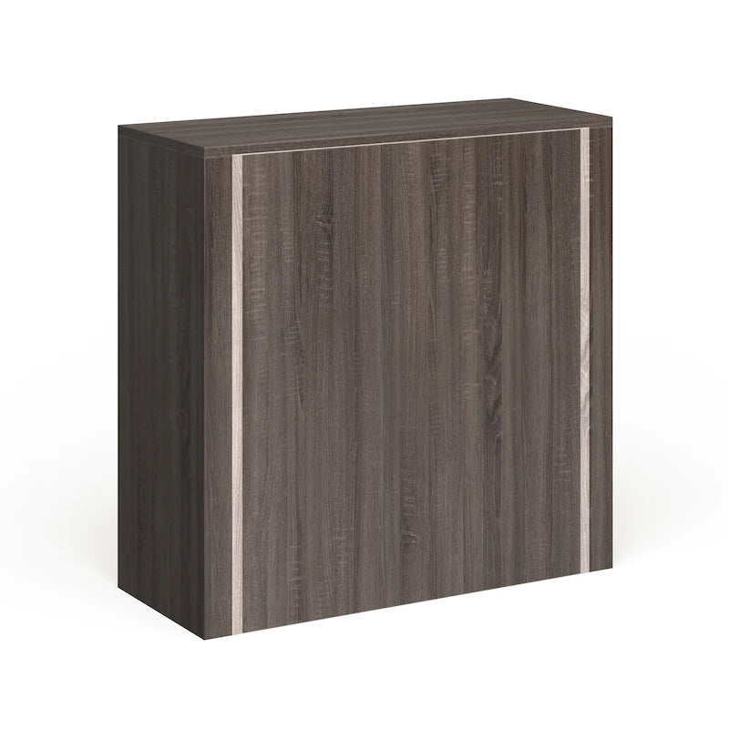 Commode à quatre tiroirs en placage de chêne foncé