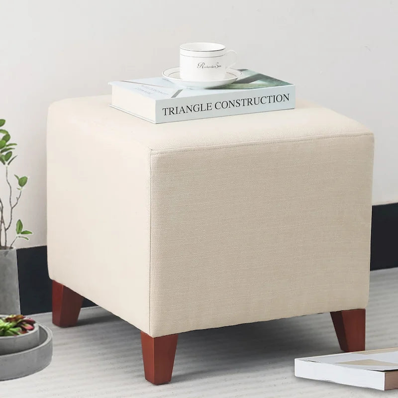 Repose-pieds cubique de style britannique simple