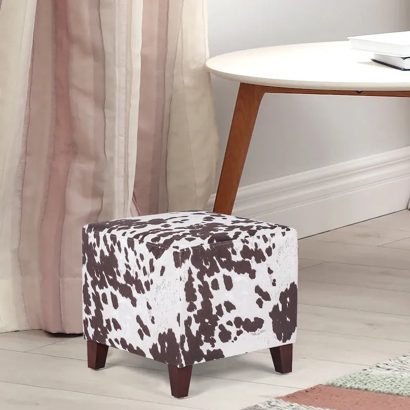 Repose-pieds cubique de style britannique simple