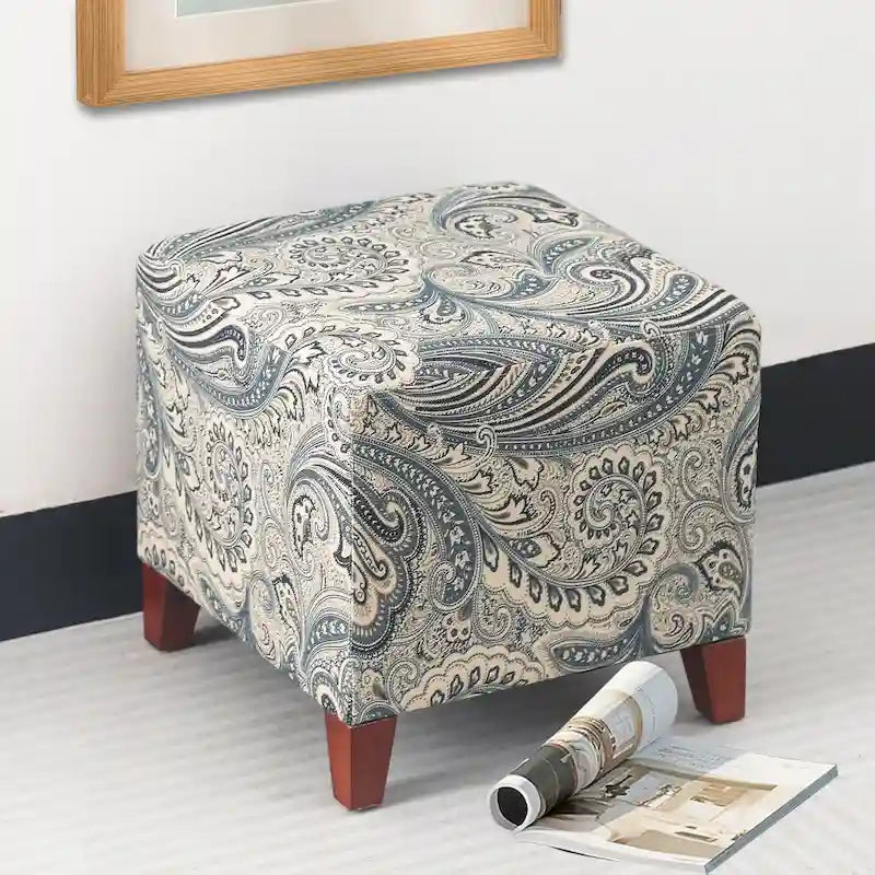 Repose-pieds cubique de style britannique simple