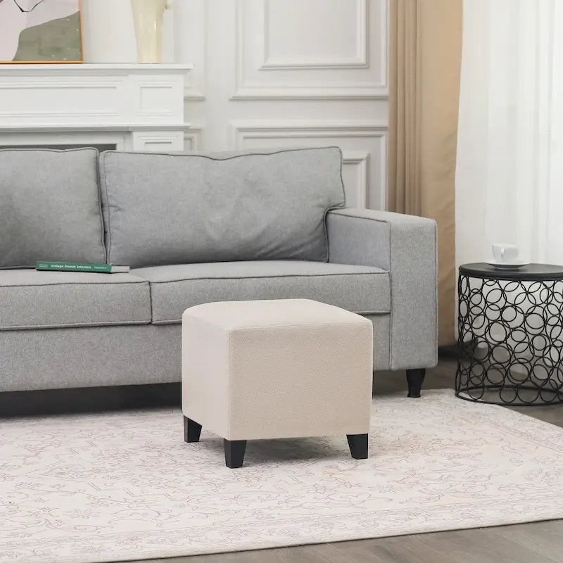 Repose-pieds cubique de style britannique simple