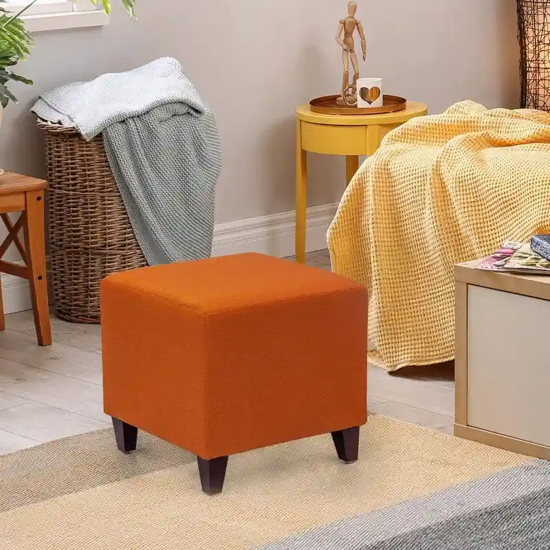 Repose-pieds cubique de style britannique simple