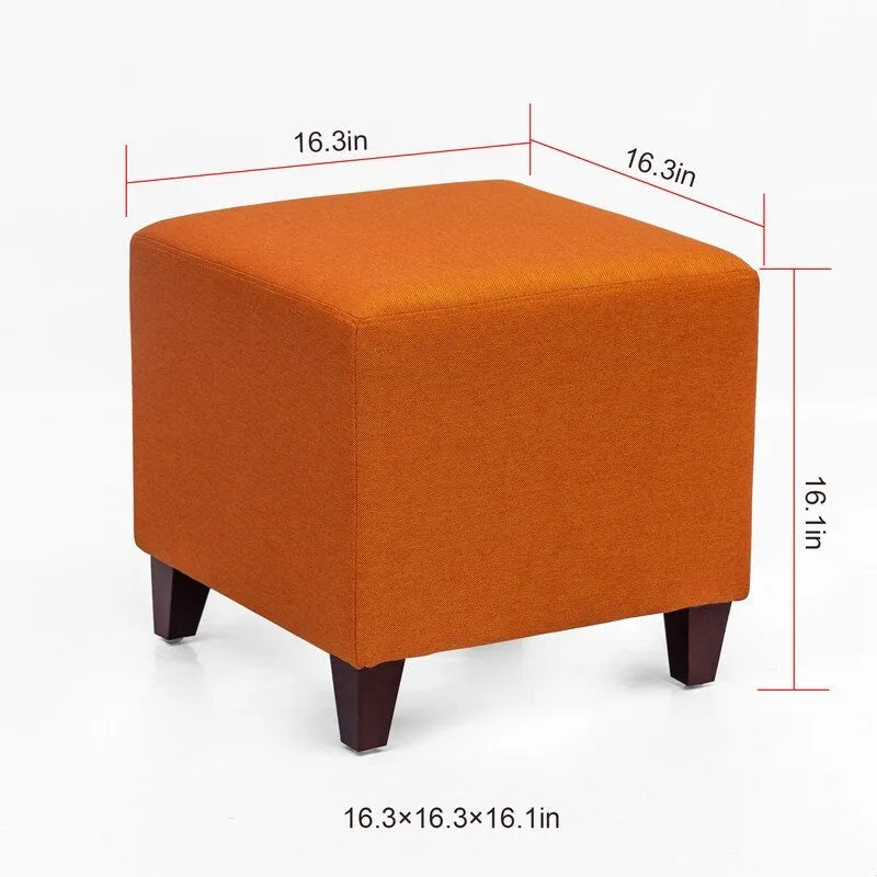 Repose-pieds cubique de style britannique simple