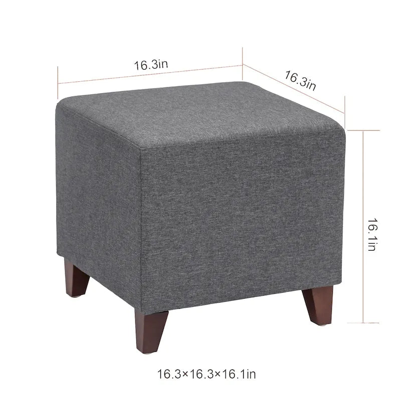 Repose-pieds cubique de style britannique simple