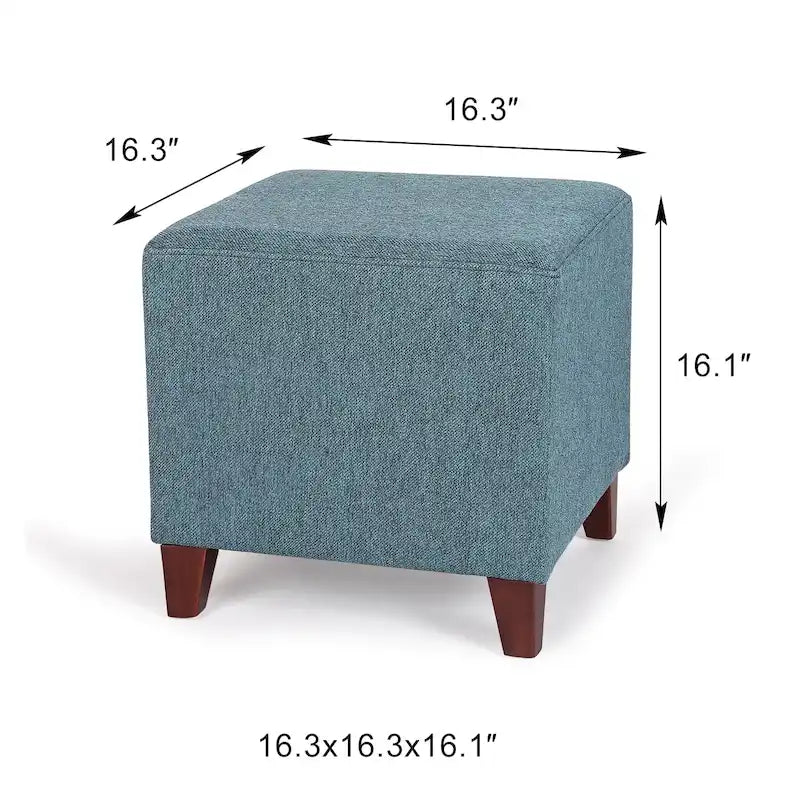 Repose-pieds cubique de style britannique simple