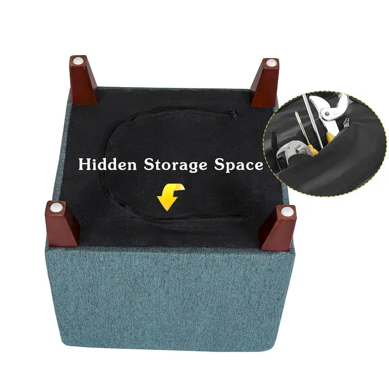 Repose-pieds cubique de style britannique simple