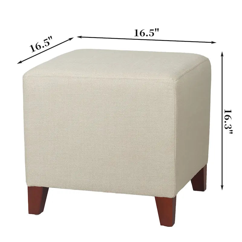 Repose-pieds cubique de style britannique simple