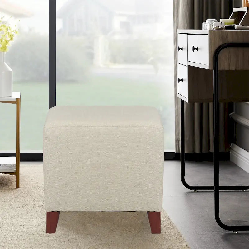 Repose-pieds cubique de style britannique simple