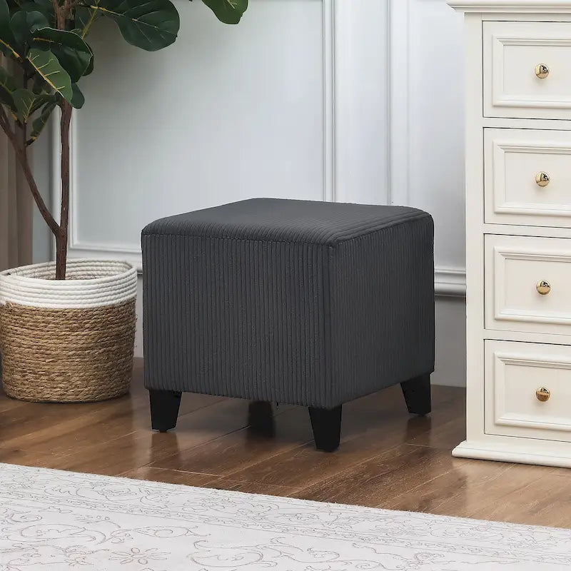Repose-pieds cubique de style britannique simple