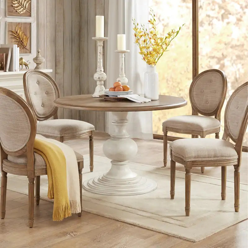 Madison Park Hemlock 46  Round Pedestal Dining Table Dining Table