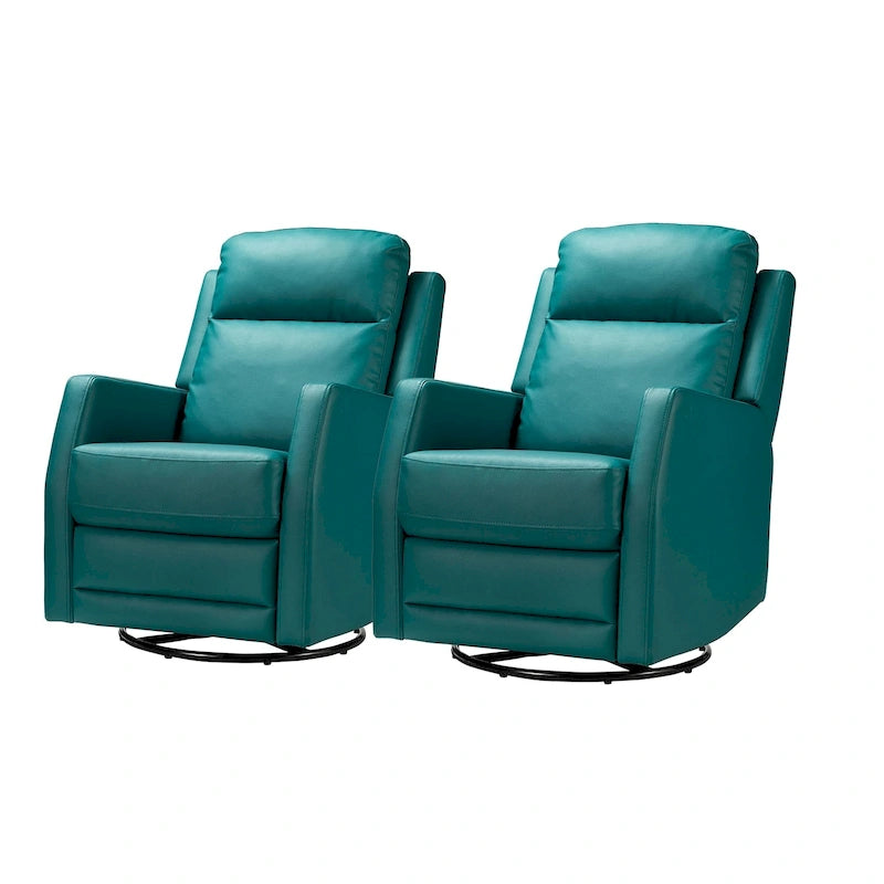 Fauteuil à bascule manuel/fauteuil inclinable pivotant en similicuir moderne