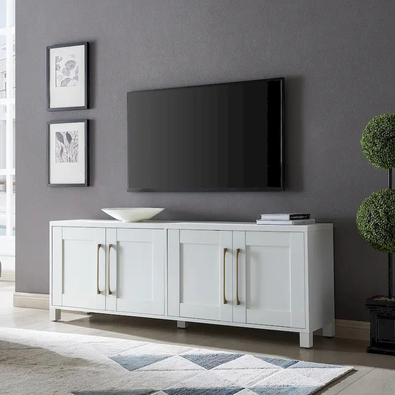Meuble TV rectangulaire, adapté aux téléviseurs jusqu'à 75 pouces