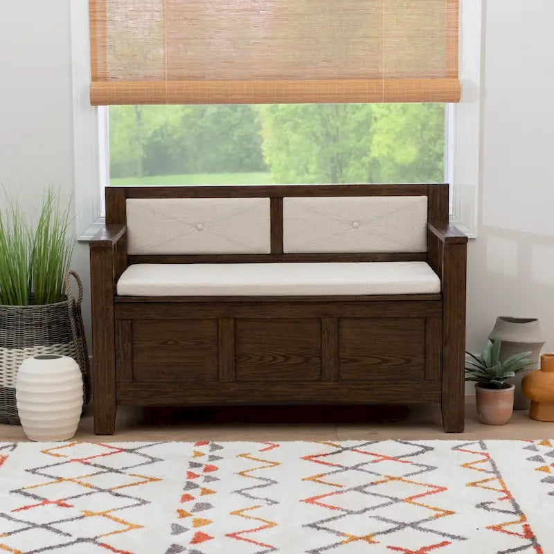 Banc d'entrée coffre en bois Dahlia