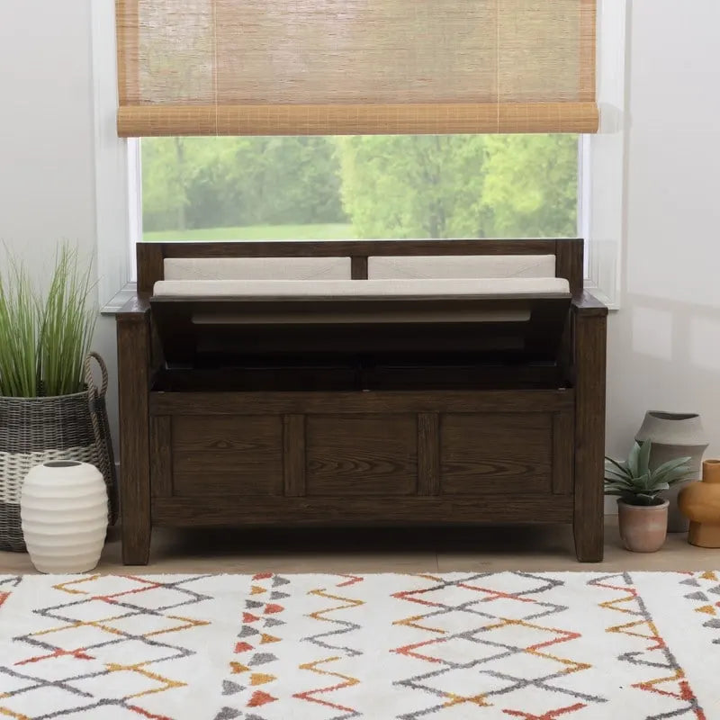 Banc d'entrée coffre en bois Dahlia