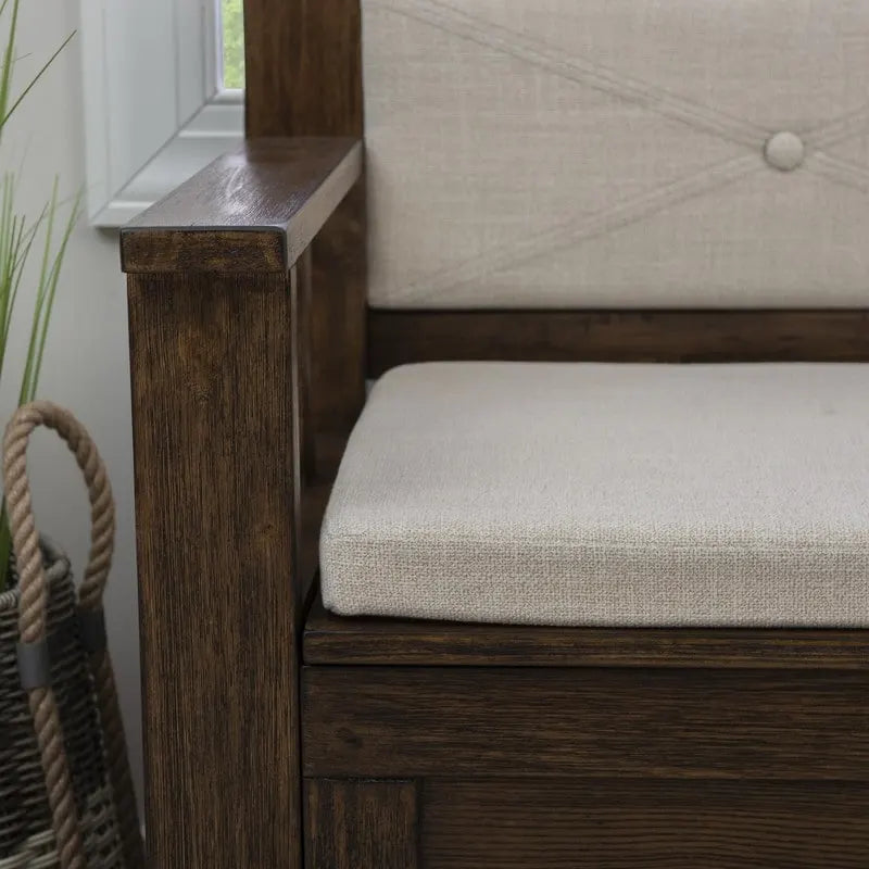 Banc d'entrée coffre en bois Dahlia