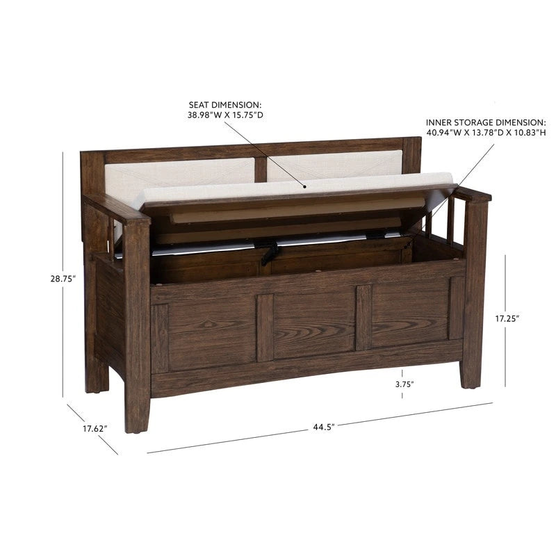 Banc d'entrée coffre en bois Dahlia