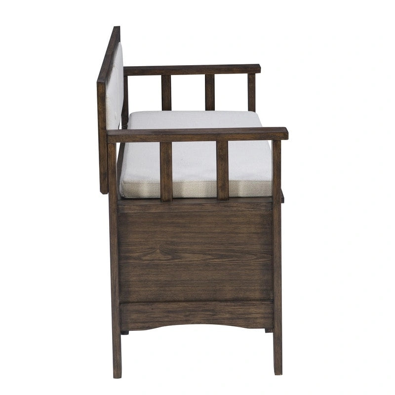 Banc d'entrée coffre en bois Dahlia