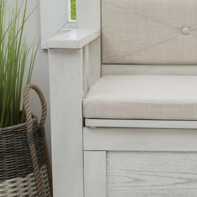 Banc d'entrée coffre en bois Dahlia