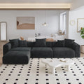 Canapé moderne en forme de L avec housse de coussin amovible