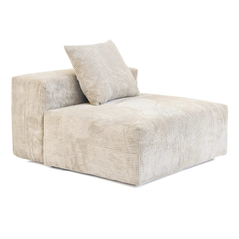 Canapé moderne en forme de L avec housse de coussin amovible