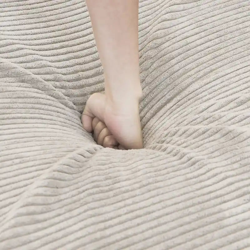 Canapé moderne en forme de L avec housse de coussin amovible