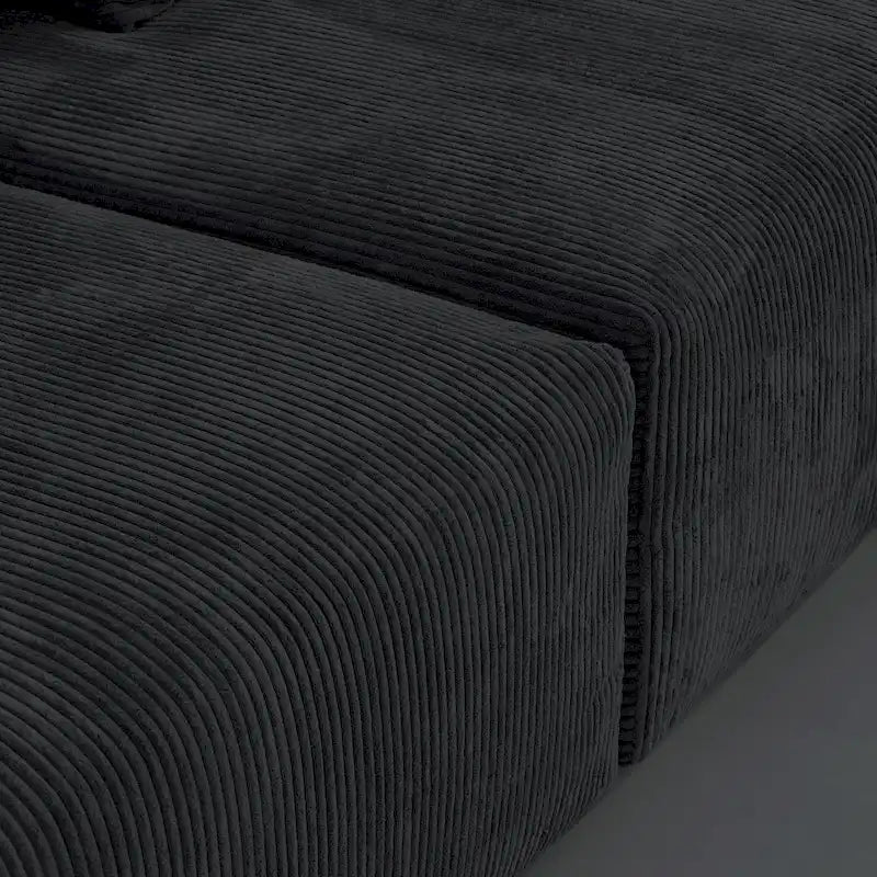 Canapé moderne en forme de L avec housse de coussin amovible