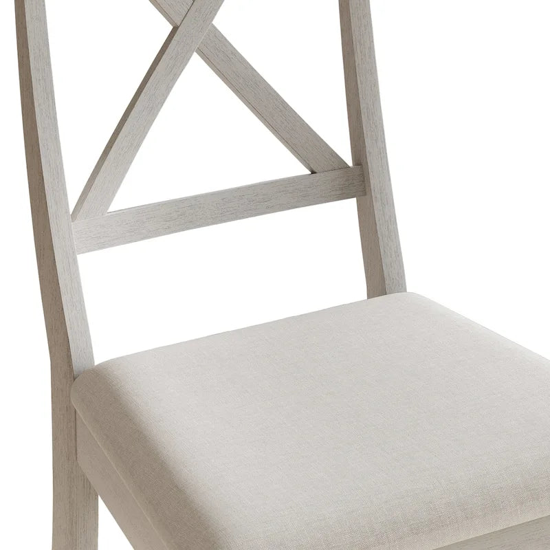 Chaises de salle à manger en bois de style fermier (lot de 2)