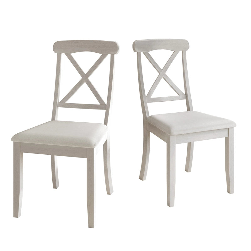 Chaises de salle à manger en bois de style fermier (lot de 2)
