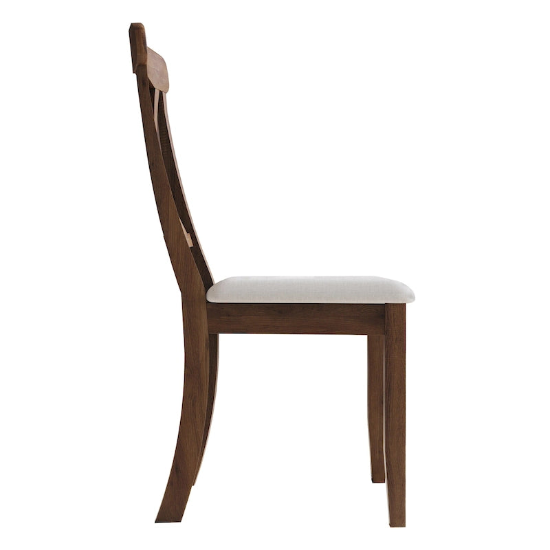 Chaises de salle à manger en bois de style fermier (lot de 2)